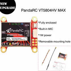 PandaRC VT5804HV MAX 5.8G 1W VTX Image transmission OSD adjustment parameters for RC FPV Drone parts