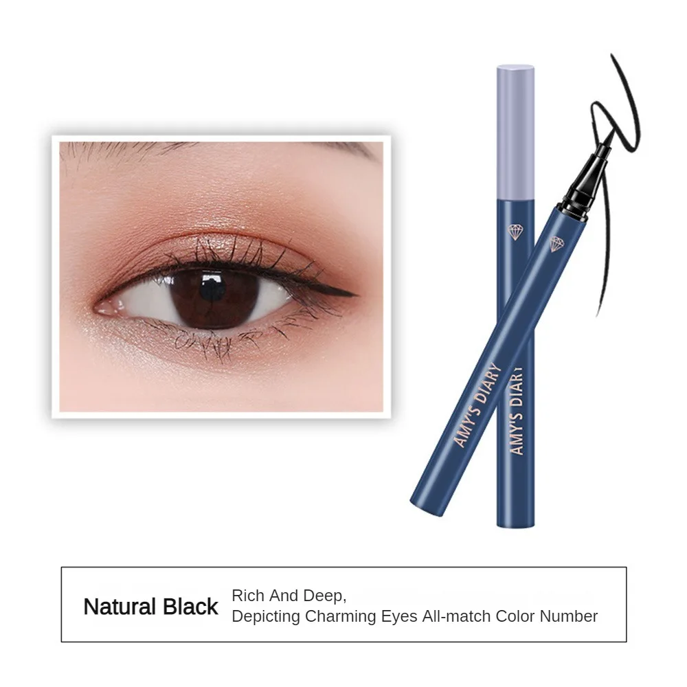 1/2/3PCS Long Lasting Liquid Eyeliner Lasting Eyeliner Antifouling Waterproof Quick Drying Liquid Eyeliner Pen Stylish Design