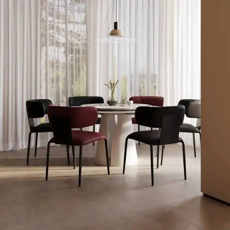 كرسي جزيرة الطعام كرسي الطعام الإيطالي نمط المعيشة غرفة المنزل كرسي مسند الظهر كراسي فاخرة كراسي غرفة نوم الترفيه