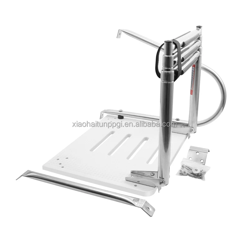 

Marine Swim Platform Yacht Step Ladder Double Telescopic Stainless Steel Boat Ladder Yacht