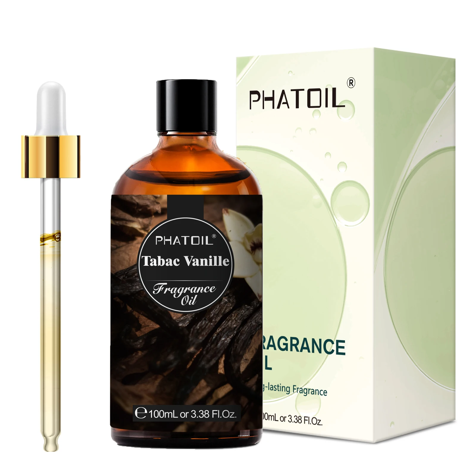 PHATOIL 100 ml Oud Warmth Duftöl für Diffusor, Aromatherapie, warmes Santal, Vanille, Amber, schwarze Orchidee, Aroma-Duftöle