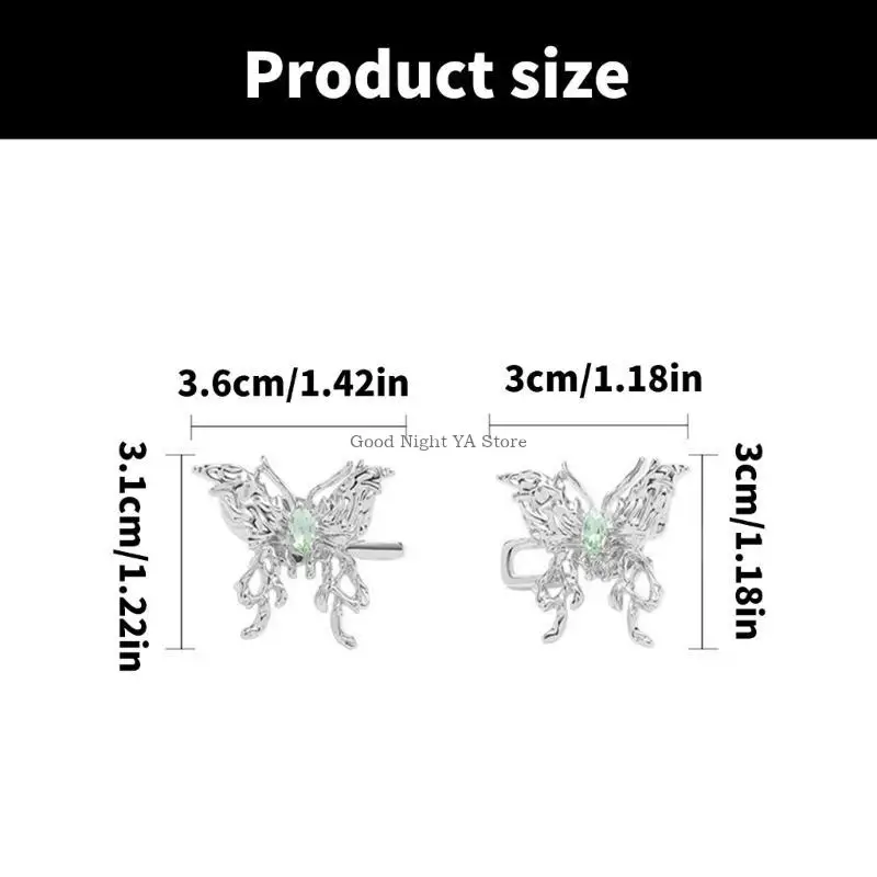 Calça jeans com cintura borboleta oca