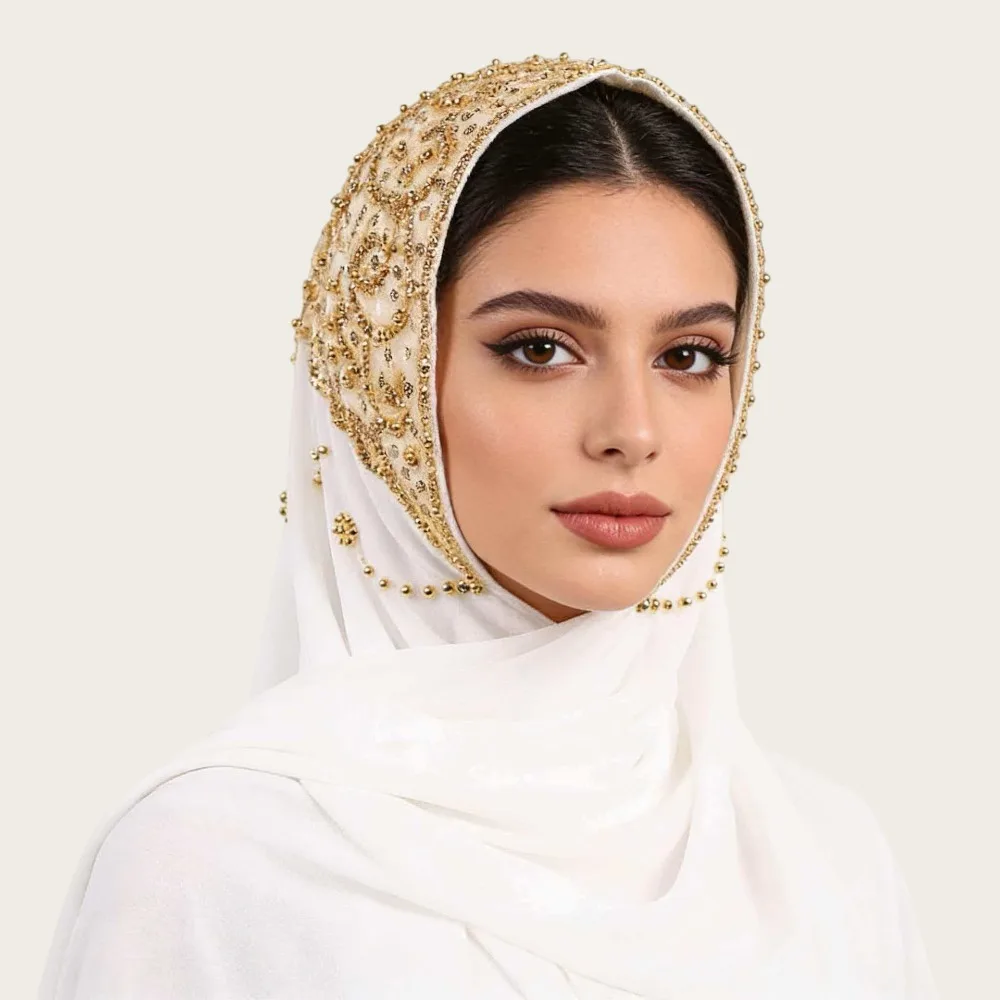 

New Chiffon Muslim Instant Turban Solid Color Breathable Turbans Head Full Cover Islamic Crinkle Shawl