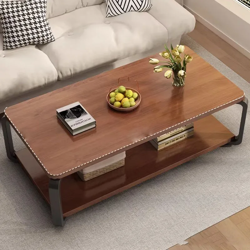

Wood Modern Side Table Decoration Luxury Storage Organizer Standing Moving Coffee Table Writing Meubles Living Room Furniture