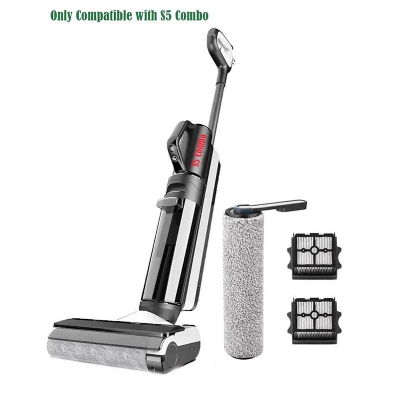 فرشاة دوارة لأجهزة الطبخ لملحقات Tineco S5 Combo Floor One S5 Combo قطع غيار استبدال مرشحات الأسطوانة للفرشاة