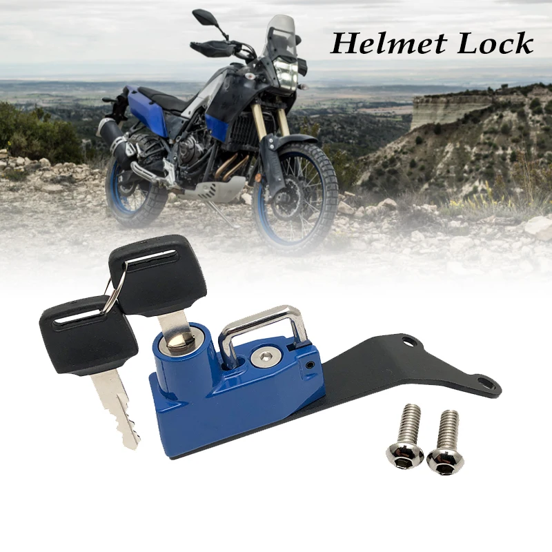 

For YAMAHA Tenere700 T700 T 700 T7 2019 2020 2021 TENERE 700 Helmet Lock Anti-Theft Helmet Security Lock / Password lock