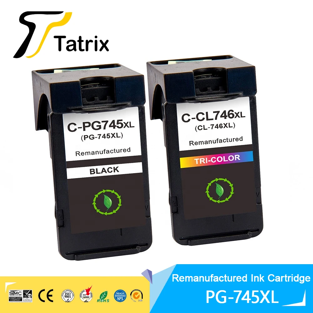 Tatrix PG 745 CL 746 PG-745 CL-746 PG745 CL746 восстановленный цветной струйный картридж для принтера Canon PIXMA MG3070 MG2570