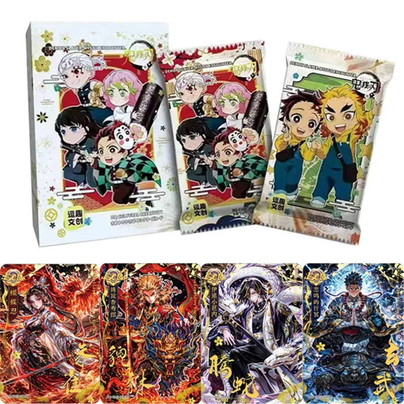 Demon Slayer Card Other World Adventure Limited Tanjirou Nezuko Inosuke Anime Character Collection Card Kids Toys Birthday Gift