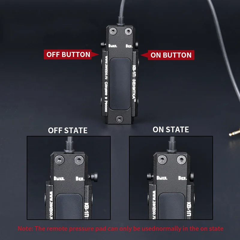 Imagem -05 - Wadsn-lanterna Tática de Metal Strobe Led Ak-sd Luzes de Armas com Interruptor Poderoso Rifle de Caça K2p Klesch 2p Ar15 Ar15