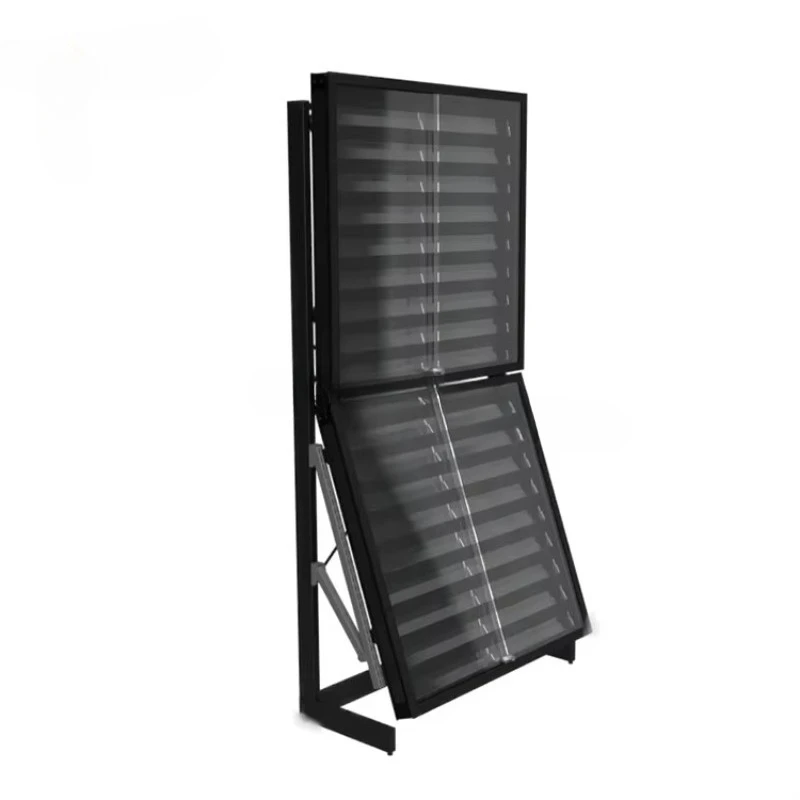 مصنع واضح الاكريليك المعادن بطاقة التداول عرض خزانة تحصيل البيسبول بطاقة رياضية حالة الاكريليك والمعادن عرض الرف #1