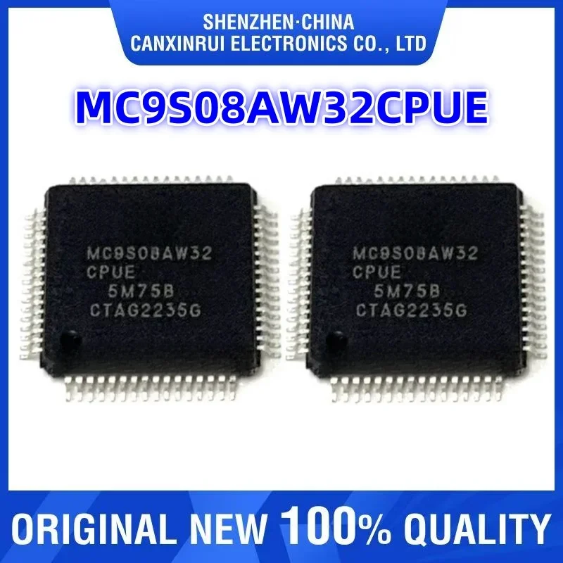 MC9S08AW32CPUE 5M75B QFP64 Brand New Original Imported Genuine Microcontroller IC with Programmable Option