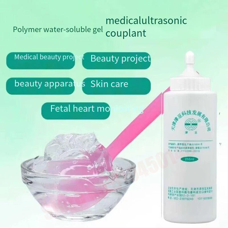 Transmission Gel Coupling Conductive Jelly Couplant Ultrasound Cold Gel 250ml For Laser Hair Removal Beauty Device