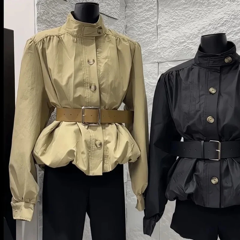 جديد غير رسمي خفيف فاخر سليم Mujer Chaqueta الصلبة كل مباراة النمط الغربي معطف Preppy قصيرة رائجة البيع مودا برعم سترة لطيف #2