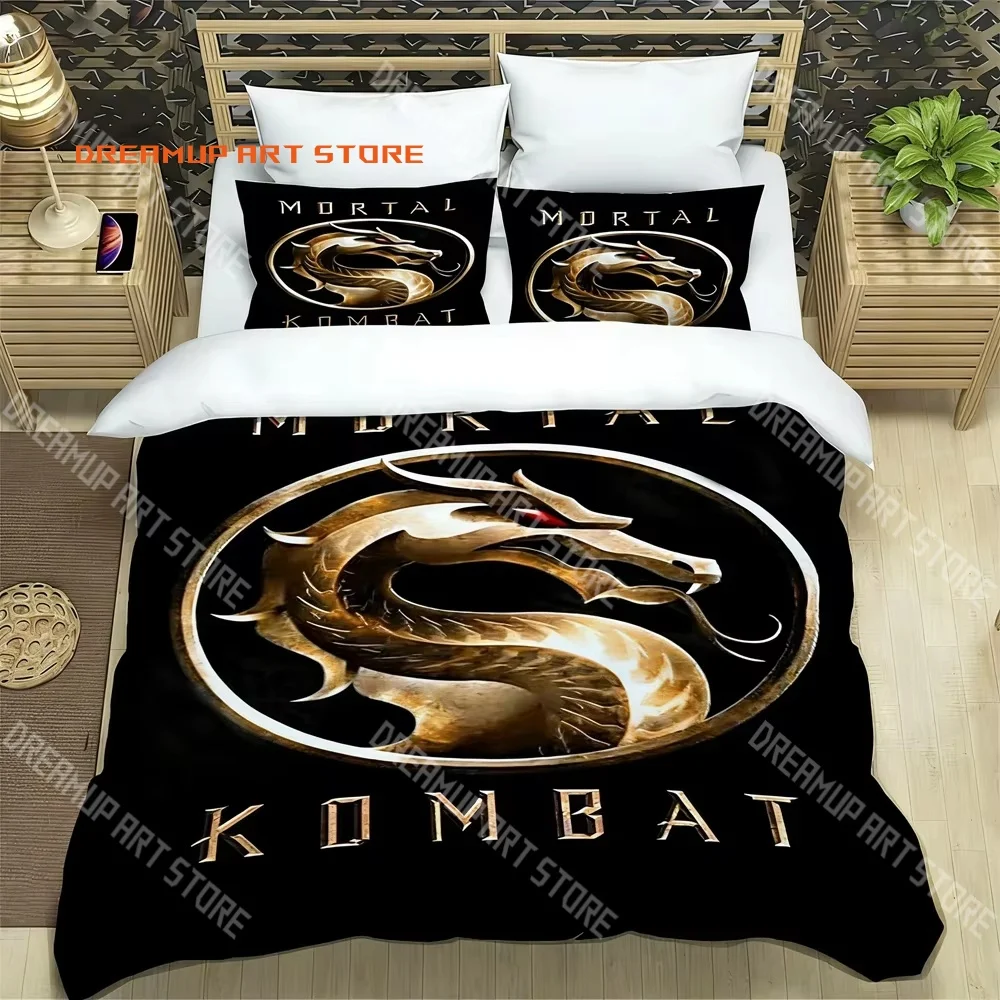 2026 3D Print Mortal Kombat Game Bedding Set Single Twin Full Queen King Size Bed Set Adult Kid Bedroom Duvetcover Set