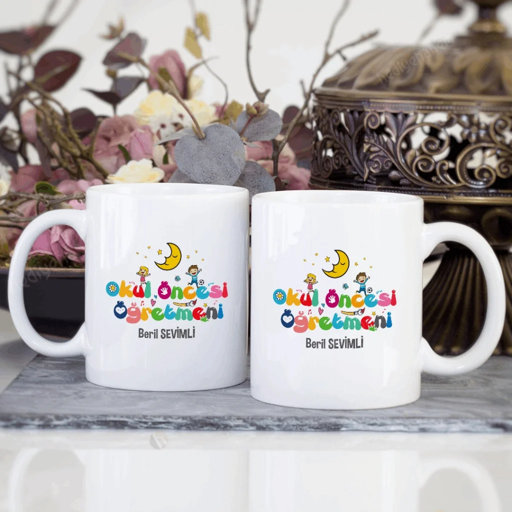 Personalized preschool teacher mug cup-Model 2