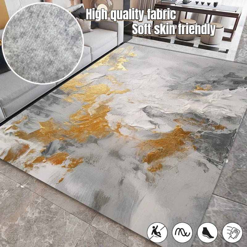 

Light Luxury Large Living Room Rugs 160x200cm Nordic Abstract Art Household Decoration Floor Mats Washable Bedroom Area Carpets