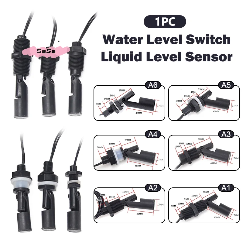 1 Stück 12 V-110 V PP-Kunststoff-Kugel-Schwimmerschalter Wasserstand-Flüssigkeitsstandsensor für Sanitär- und HVAC-Systeme