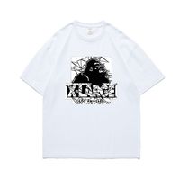 X-LARGE Classic ape man LOGO niche American tide men and women couple loose round neck short-sleeved T-shirt