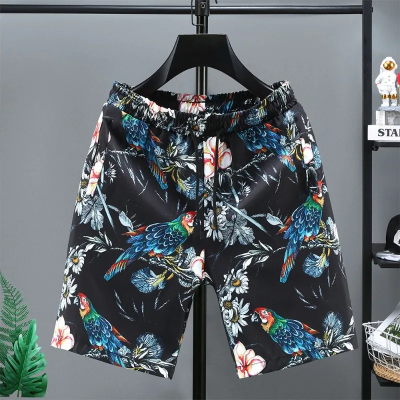 

Men's Five-Point Shorts Ice Silk Quick-Dry Summer Beach Loose Camouflage Trendy Handsome Student Style Casual Wear