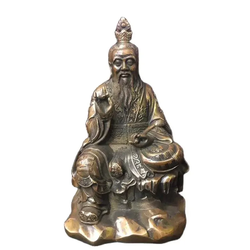 

Wholesale brass Taoist temple Buddha statue, Taishang Laojun home, living room decoration, brass offerings for Laojun decoratio