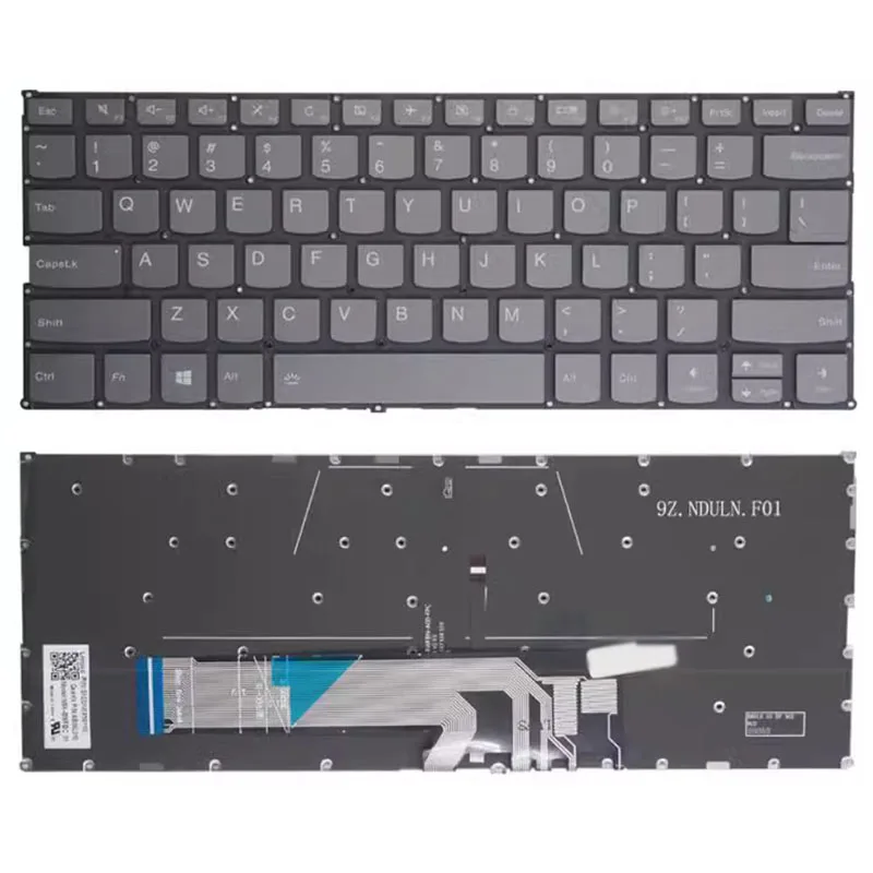 New US For Lenovo Flex 6-14ARR Flex 6-14IKB Laptop Keyboard Black With Backlit