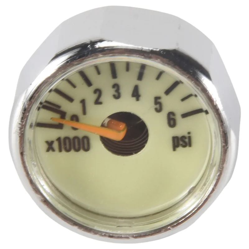 Nuovo manometro per bottiglia di pony per immersioni subacquee 1 pollice viso 350 BAR/5000 PSI 7/16 pollici-20UNF Threads-B60B