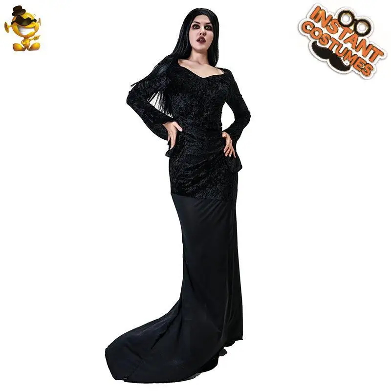 

k Queen Long Dr loween Stage Performance Movie Role Par Costume Ghost Festival Attire Women's Formal Wear
