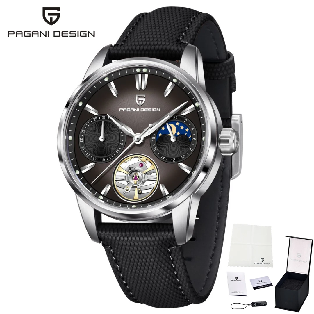 Automatic Mechanical Tourbillon Watch for Men