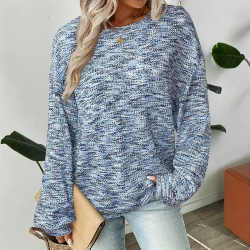 

Women's Autumn Winter Sweaters 2025 Fashion Long Sleeve Knitting O-neck Pullovers Female Soft Loose Casual Jumpers Clothing