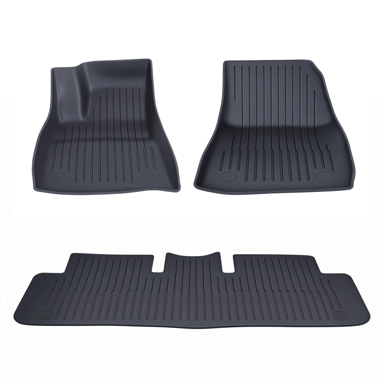 Floor Mat Full Set, Superior Carpet Floor Mats for Tesla Model 3 2024, All Weather Anti-Slip TPE Automotive Interior Cargo Liner