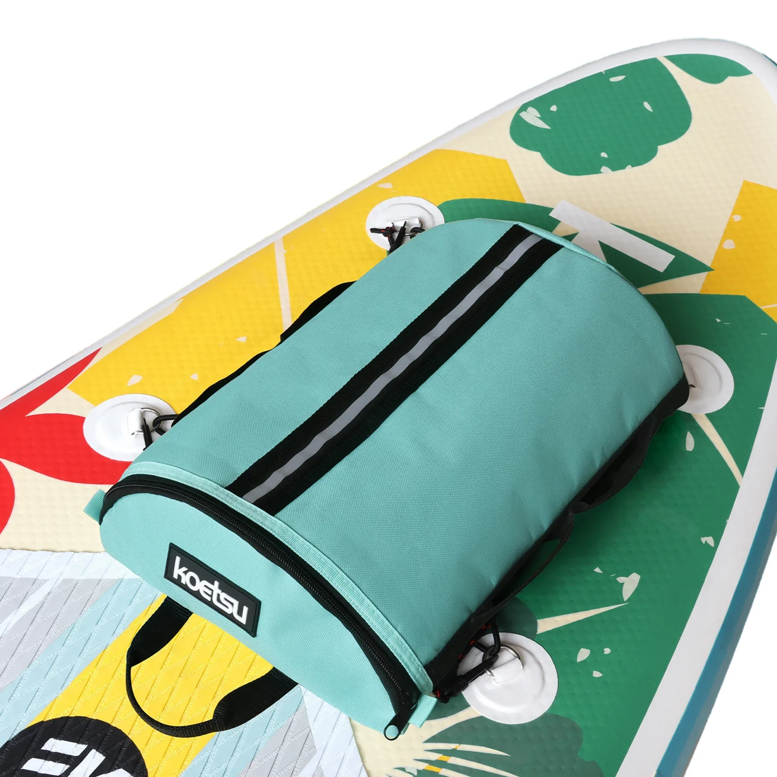 SUP Paddleboard Mesh Deck Bag Surfboard Quick-Drying Bag Waterproof 360° Rotatable Buckle Storage Bag for Outdoors Sports