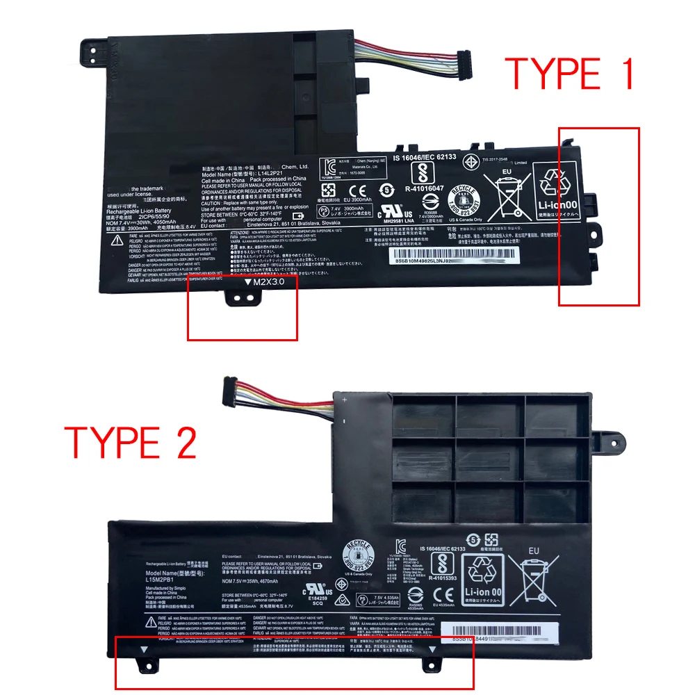 NOVA Bateria Original L15C2PB1 L15L2PB1 L15M2PB1 L14L2P21 Para Lenovo Yoga 510-14AST 510-14IKB 14ISK 15IKB 15ISK