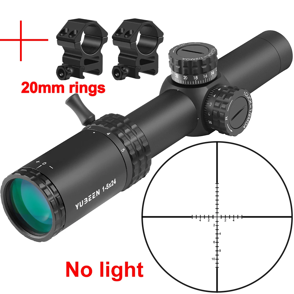 1-5x24 SFP LPVO Jagdvisier Taktisches Optikvisier Jagd-Zielfernrohr mit Nummernvisier