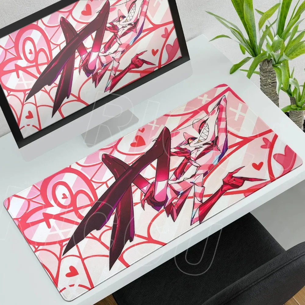 

Anime Mousepad Hazbin Hotel Mouse Pad Non-slip Rubber Large Tablepad Computer Accessories Keyboard Pad Gamer PC XXL Playmat Rug