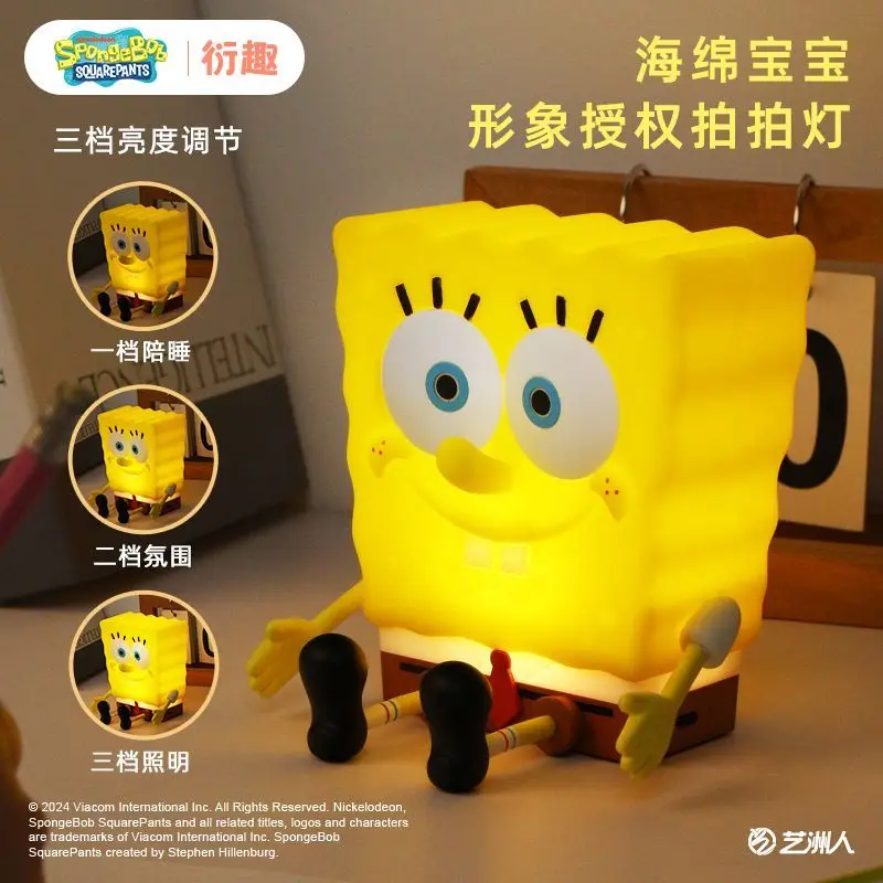 

Ночник Yanqu Spongebo: креативный детский светильник для сна с защитой глаз, USB-перезаряжаемый, аниме-дизайн, новинка 2026 года