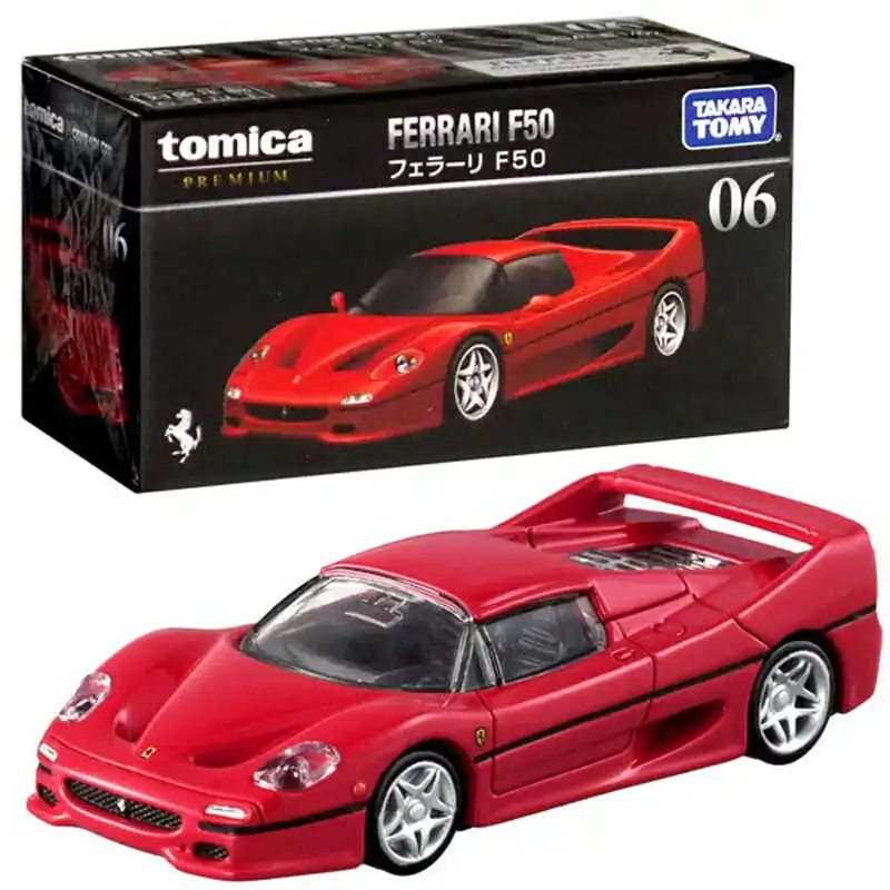 TAKARA TOMY 1:64 31 TP06 Ferrari F50 miniaturowy model wału kompresyjnego ze stopu, dekoracja dla dorosłych, prezent urodzinowy dla dzieci