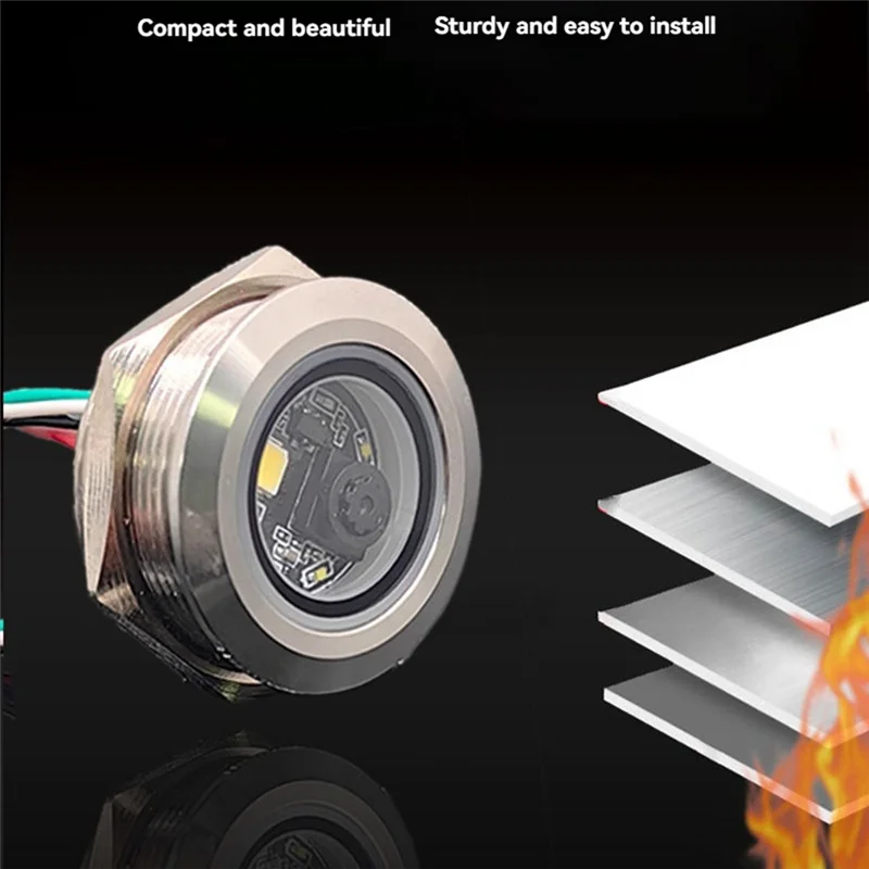 GM861-LED وحدة إضاءة ملء بيضاء 2D/1D USB/UART DC3.3V رمز الاستجابة السريعة ماسح الباركود الدائري الضميمة المعدنية