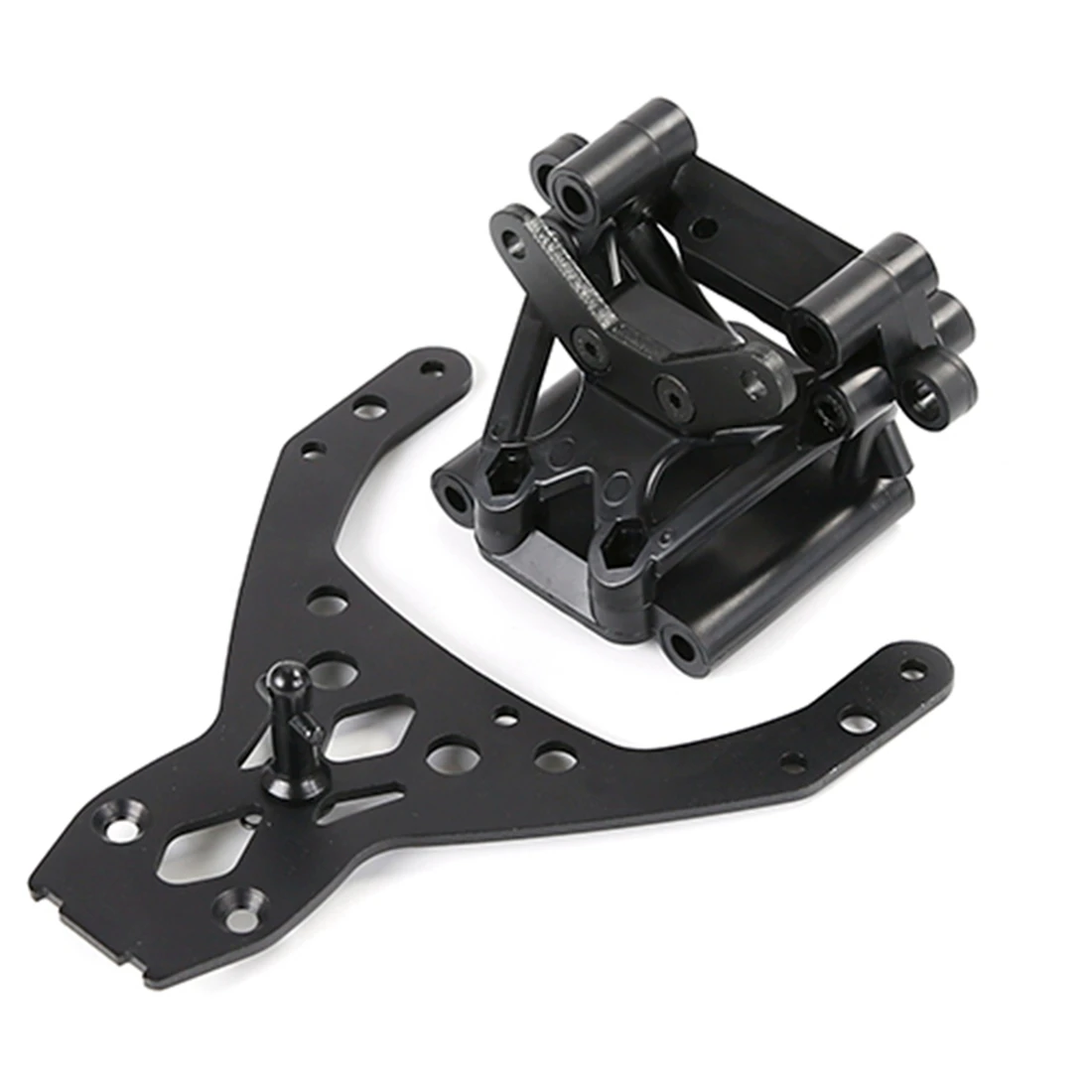 Front Towers Bulkhead Suporta Kit para HPI Rovan King Motor, Baja 5B Buggy, RC Car Peças de Brinquedos, Preto