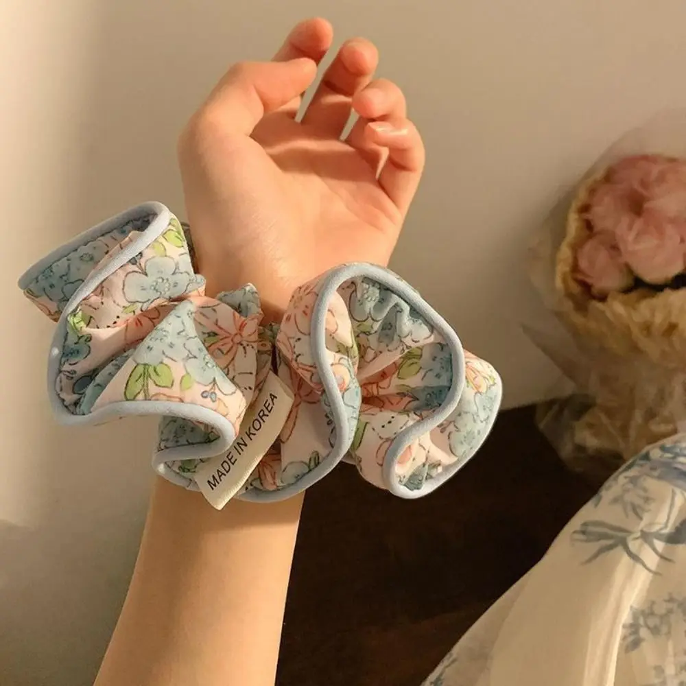 Korean Style Sweet Scrunchies Girls Exquisite Printing Hair Rope Colorful Headwear Cute Bear Ponytail Holder Ladies Rubber Band