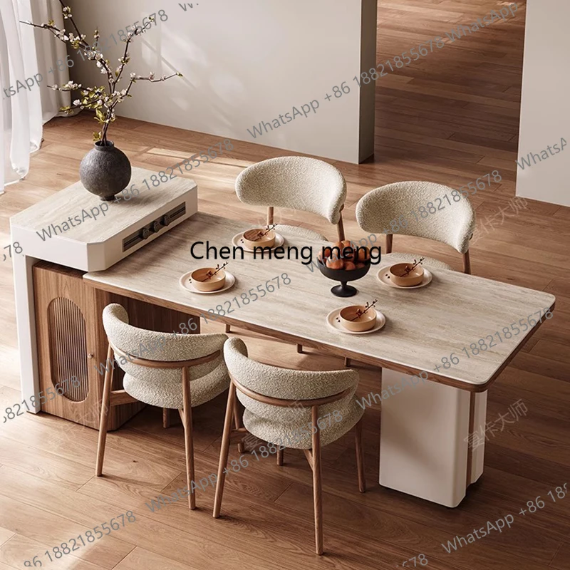 

Wood Nordic Dining Table Extending Extendable Designer Space Saving Dining Table Kitchen High Restaurant Muebles Home Furniture
