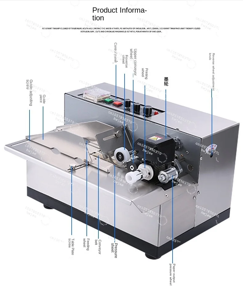 Automatic Numbering Stamp Paper Numbering Machine Expiry Date Printing Machine on Plastic Bag Automatic Paper Counter