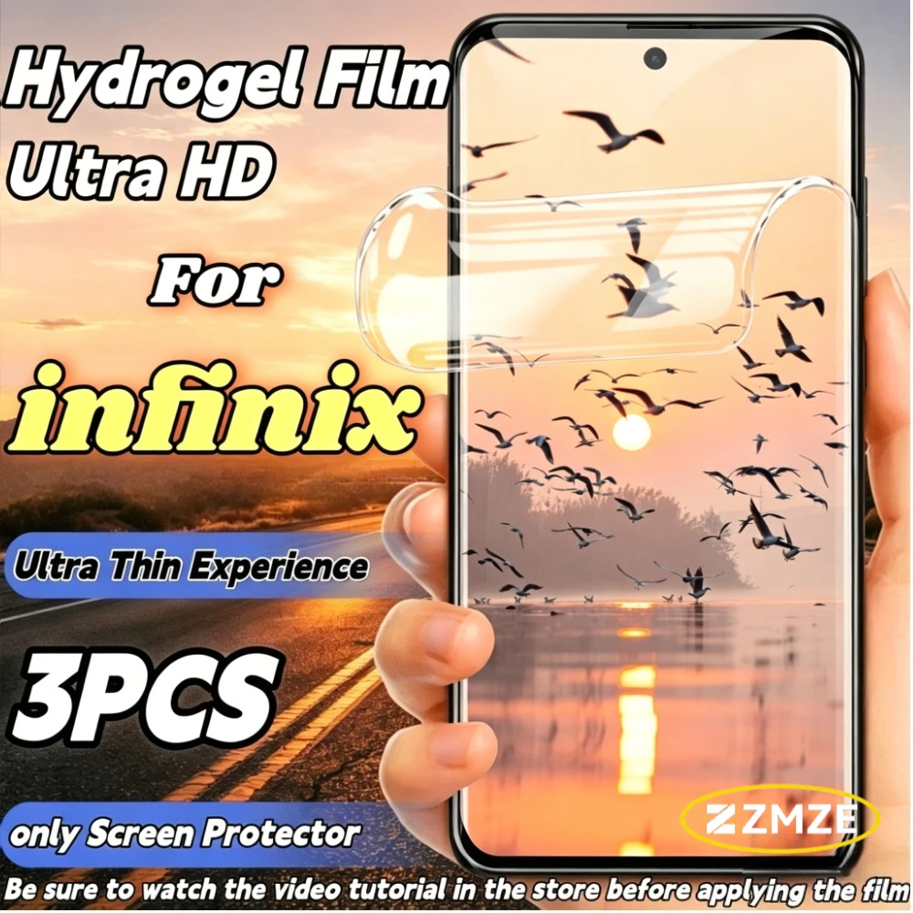 

3 Pieces For infinix Note 60 50 40 30 10 Pro+ 60 Ultra 50S 50X 40S 40X 30 VIP 30i Ultra Clear Screen Protector TPU Hydrogel Film