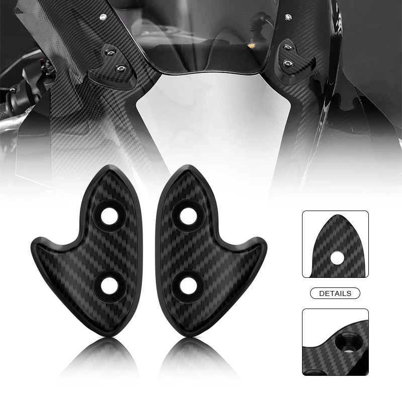 

YZFR1 Windscreen Driven Mirror Hole Cover Accessories For R1 2015-2019 R1M 2016-2019 Motorcycle Carbon Fiber Mirror Protection