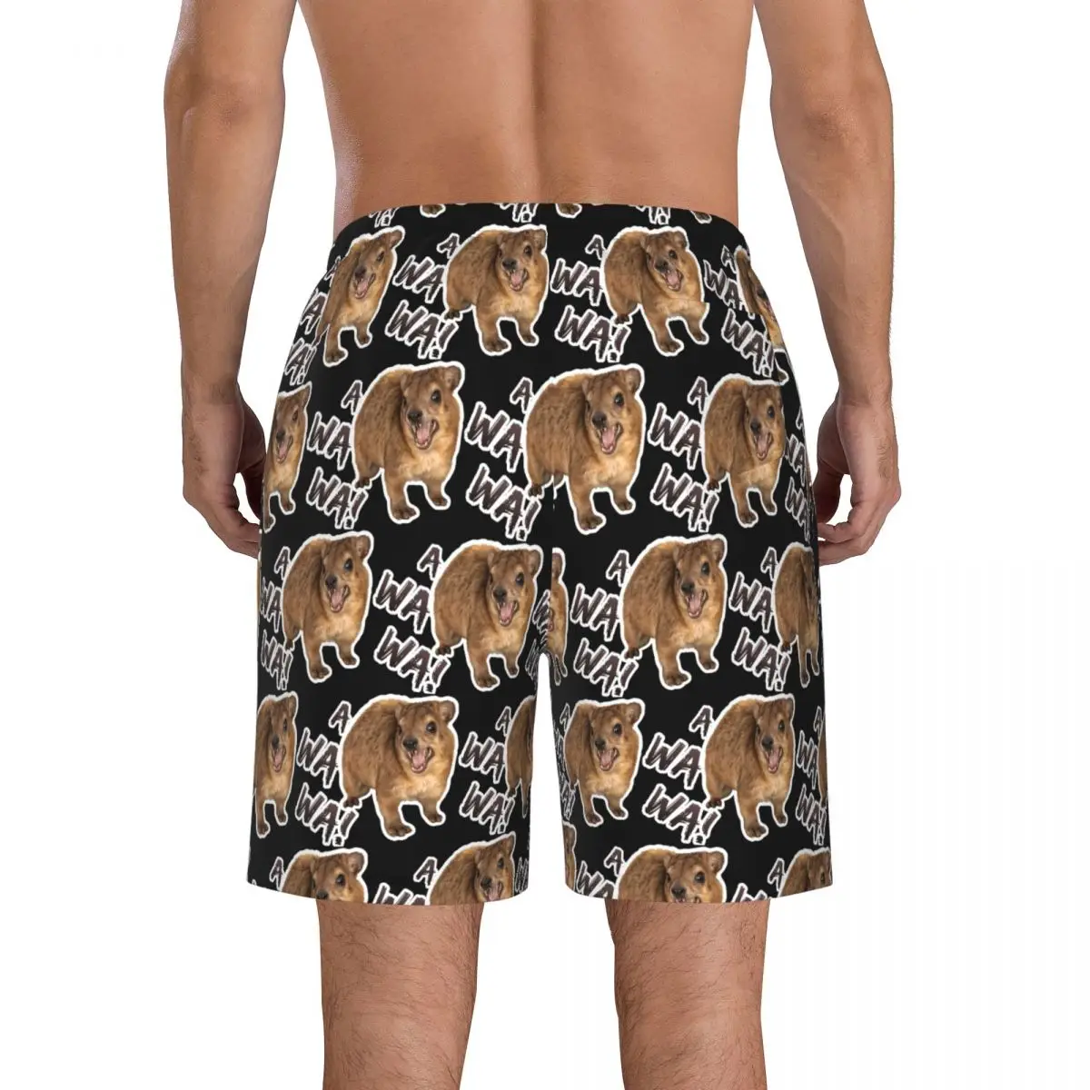 Awawa غاضب صراخ روك Hyrax جذوع الشاطئ مجلس السراويل عارضة سريعة الجافة السباحة الصيف الرجال السراويل #2