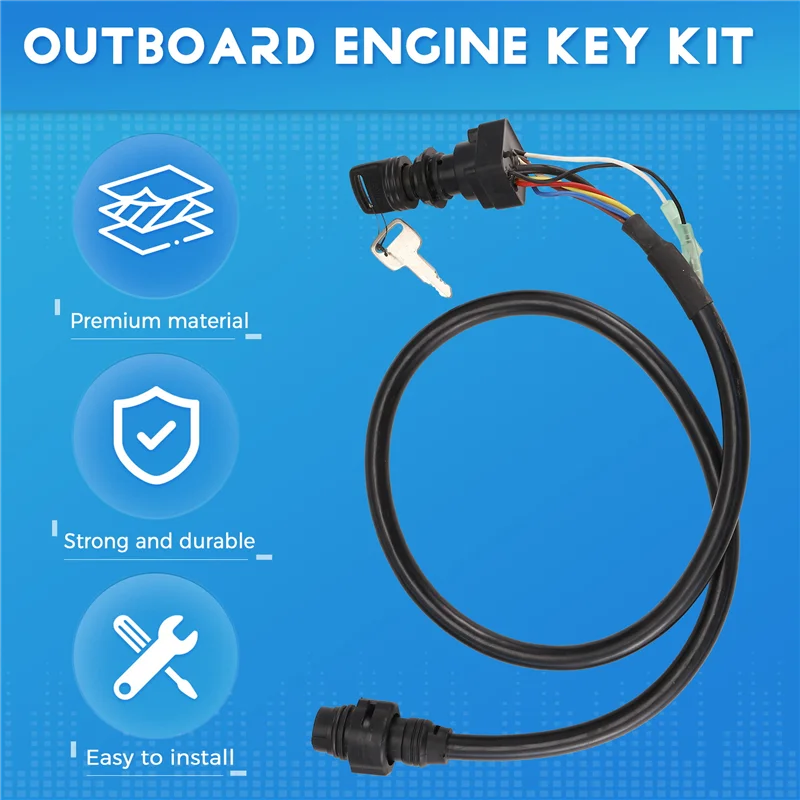 

Обычный 10-контактный переключатель зажигания, водонепроницаемый главный переключатель в сборе 6H3‐82510‐02‐00 для блока управления подвесным двигателем Yamaha