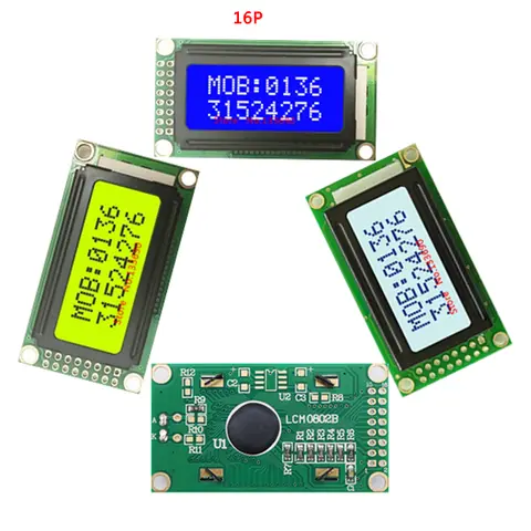 5V 8x2 Character LCD Module