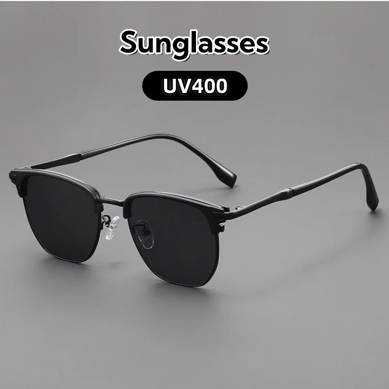 

Retro Metal Square UV400 Sunglasses Outdoor Sunshade Driving Ultraviolet-proof Shades Glasses Fashion Trend Decorative Eyewear