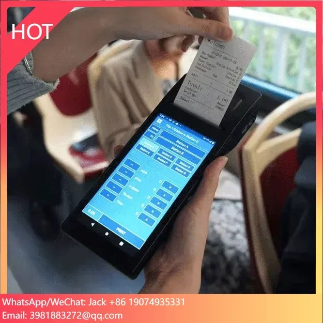 

Portable Android 14 Handheld Mobile POS Terminal Printer Online Food & Bus/Taxi Car Ticket Order Printing Machine
