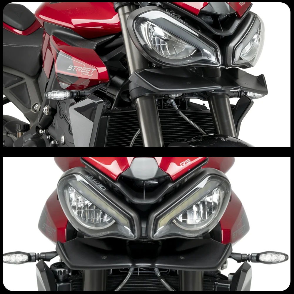 سبويلر أمامي للدراجة النارية للشارع الثلاثي 765R 765RS 765 R RS 2023-2025 سبويلر هوائي عاري القوة السفلية منحرف الجناح #2