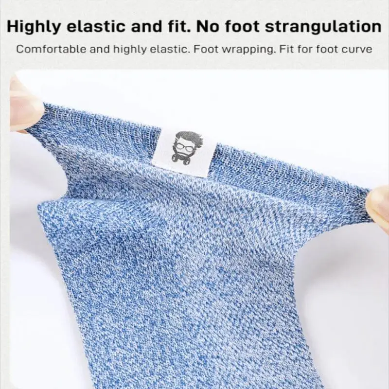 5 Pairs No Sweat Socks Women Breathable Sport Socks With Cloth Label Thin Ankle Low-Cut Mesh Cotton For Men Walk Sports Summer